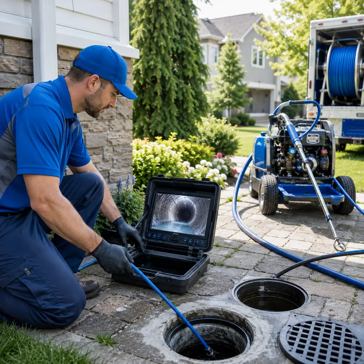 Outdoor drain cleaning professionals serving Buckholts, TX